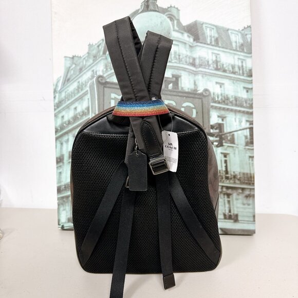 Coach F78252 Medium Charlie Backpack in Signature Canvas With Strawberry Motif main image 6